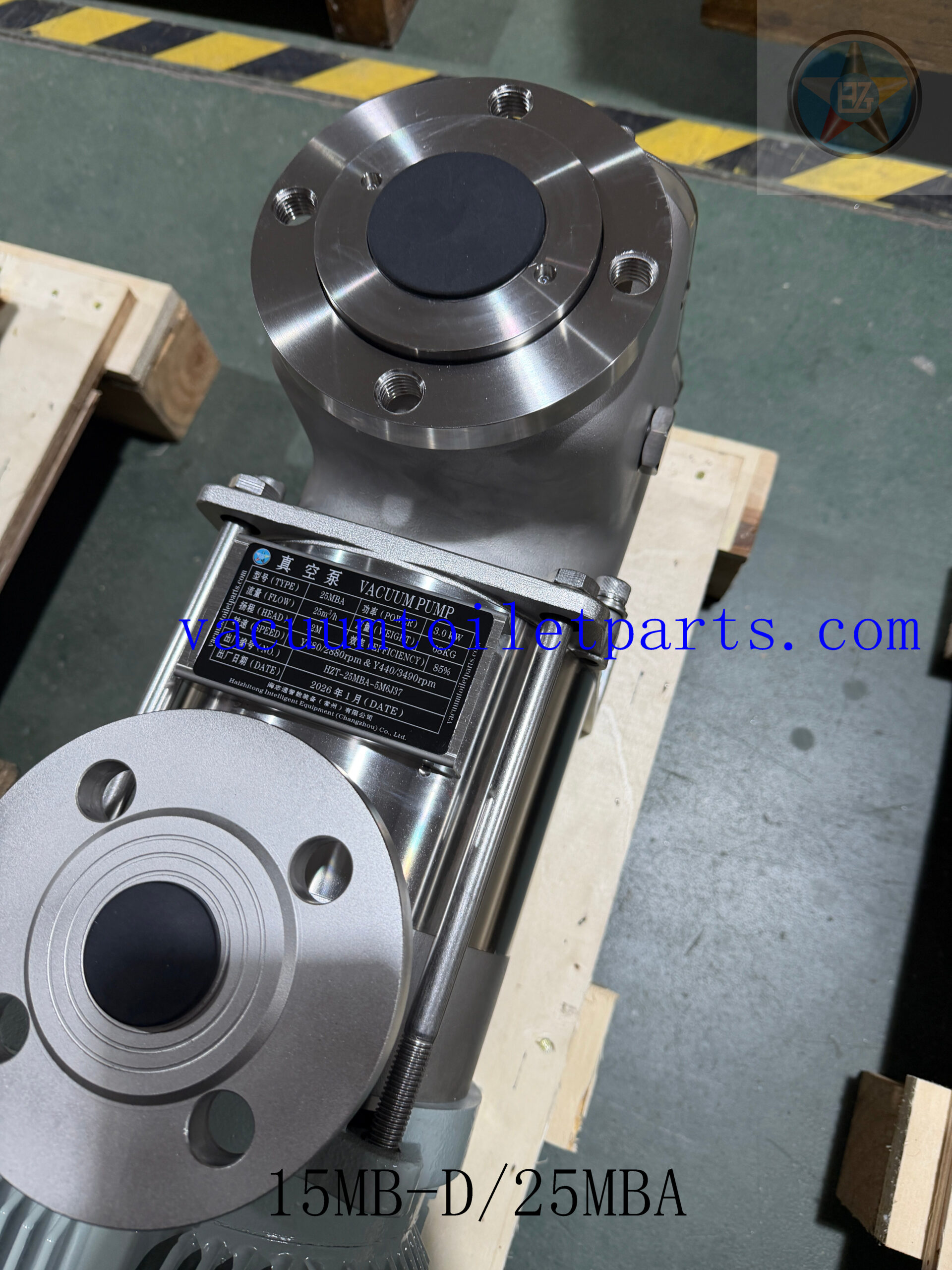 Marine vacuum sewage pump assembly 15MB-D and 25MBA ready for delivery