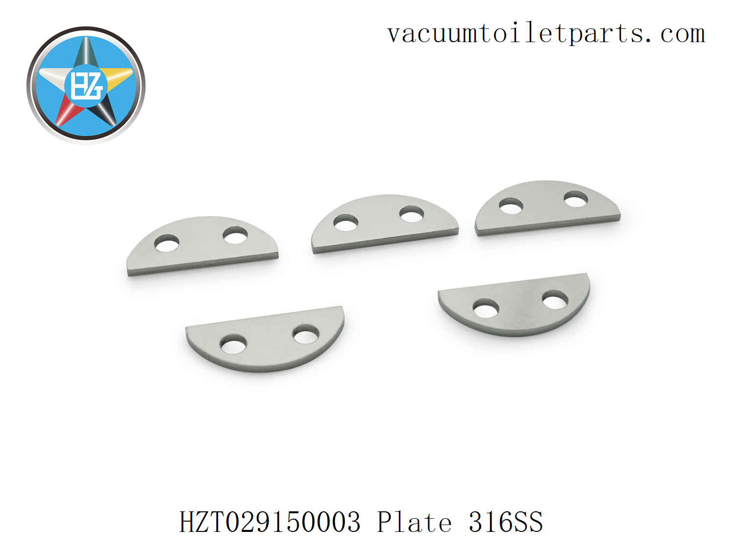 Close-up of HZT029150003 stainless steel plate bolt holes and machining accuracy.