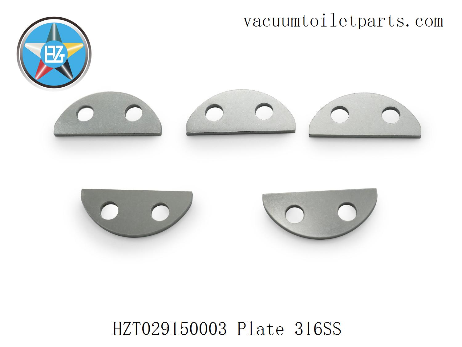 Detail image of HZT029150003 plate surface with double brushed finish.