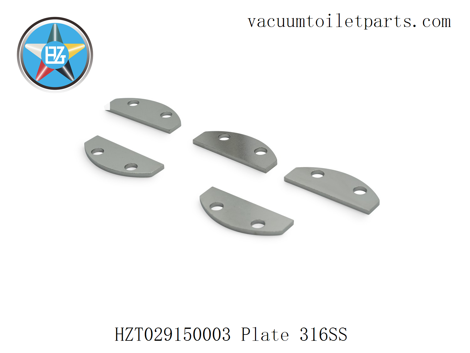 Side view of HZT029150003 plate showing thickness and surface finish
