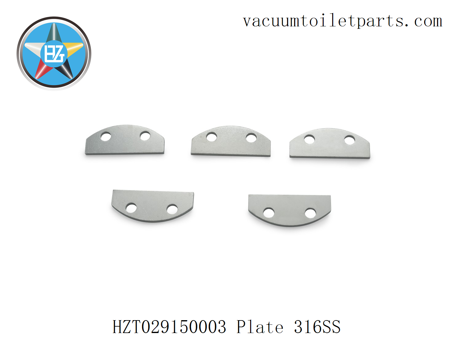 Main view of HZT029150003 316 stainless steel plate for 15MBD marine vacuum sewage pump system.