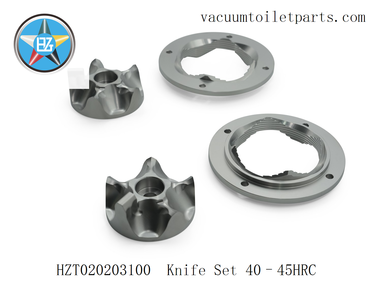 Rotating knife close-up of HZT020203100 25MBA macerator unit