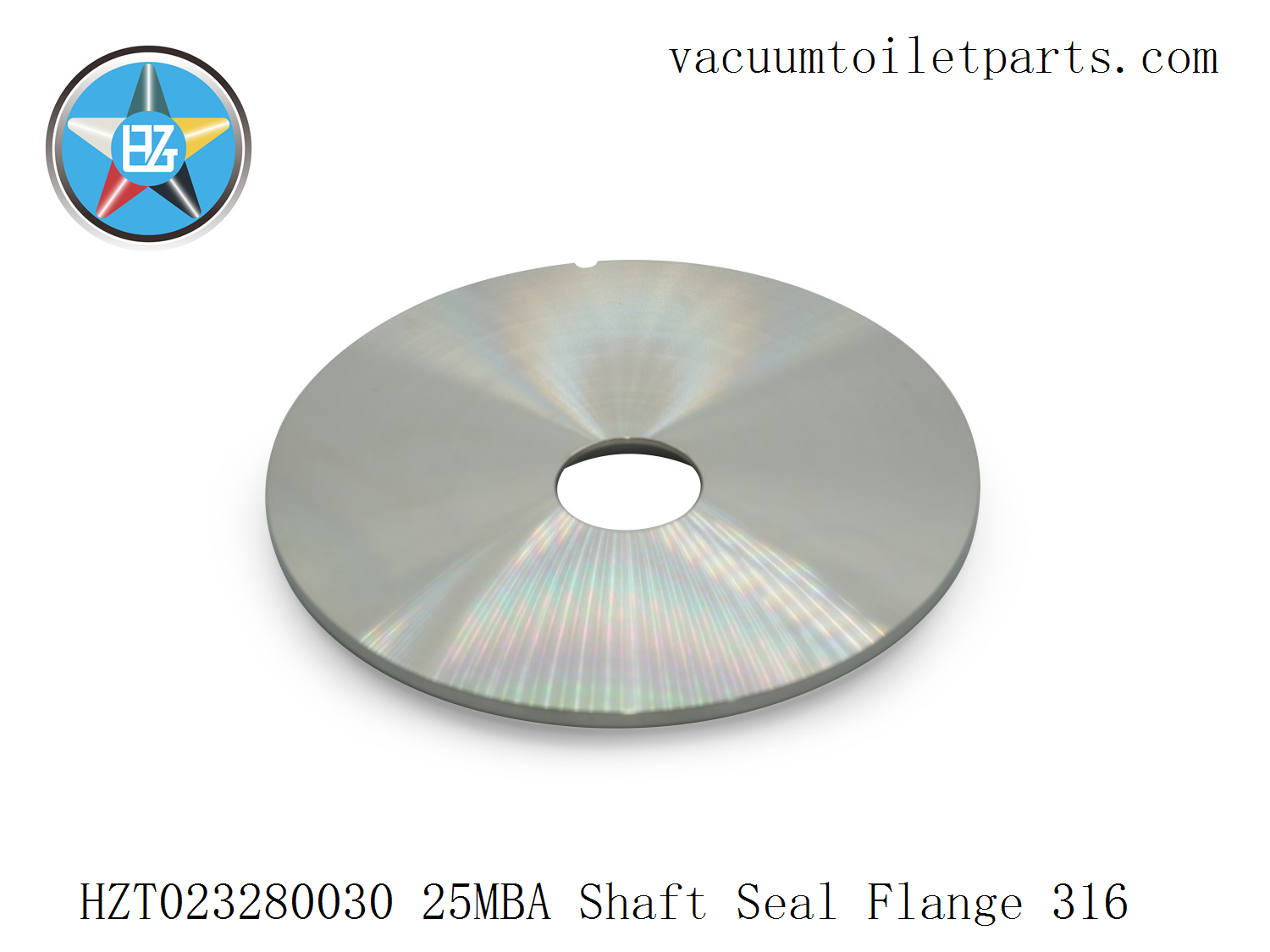Side view of HZT023280030 flange showing sealing recess and O-ring seat