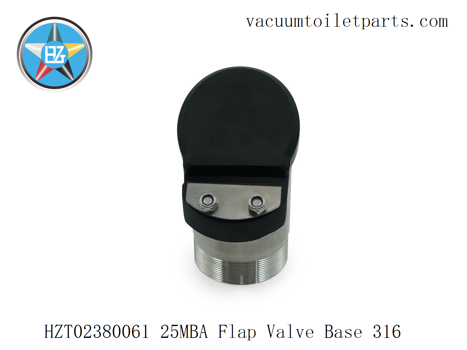Rear mounting face of HZT023280061 flap valve base.