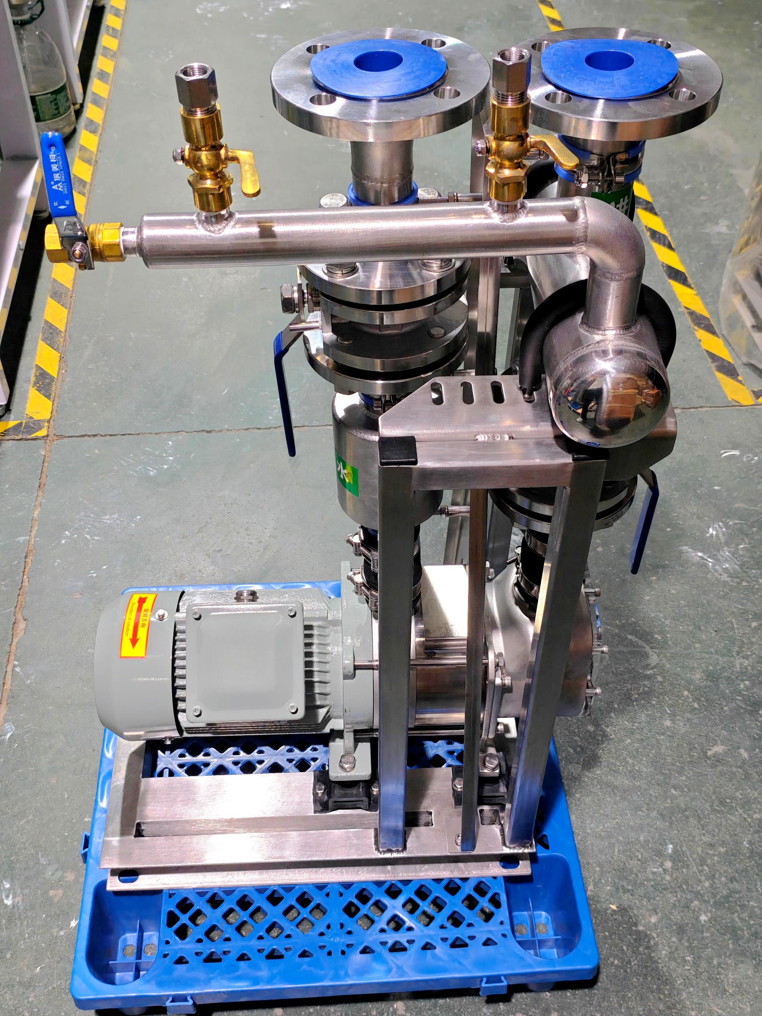 HZT15MBD Single Pump Vacuum Station Side View – Marine Vacuum System