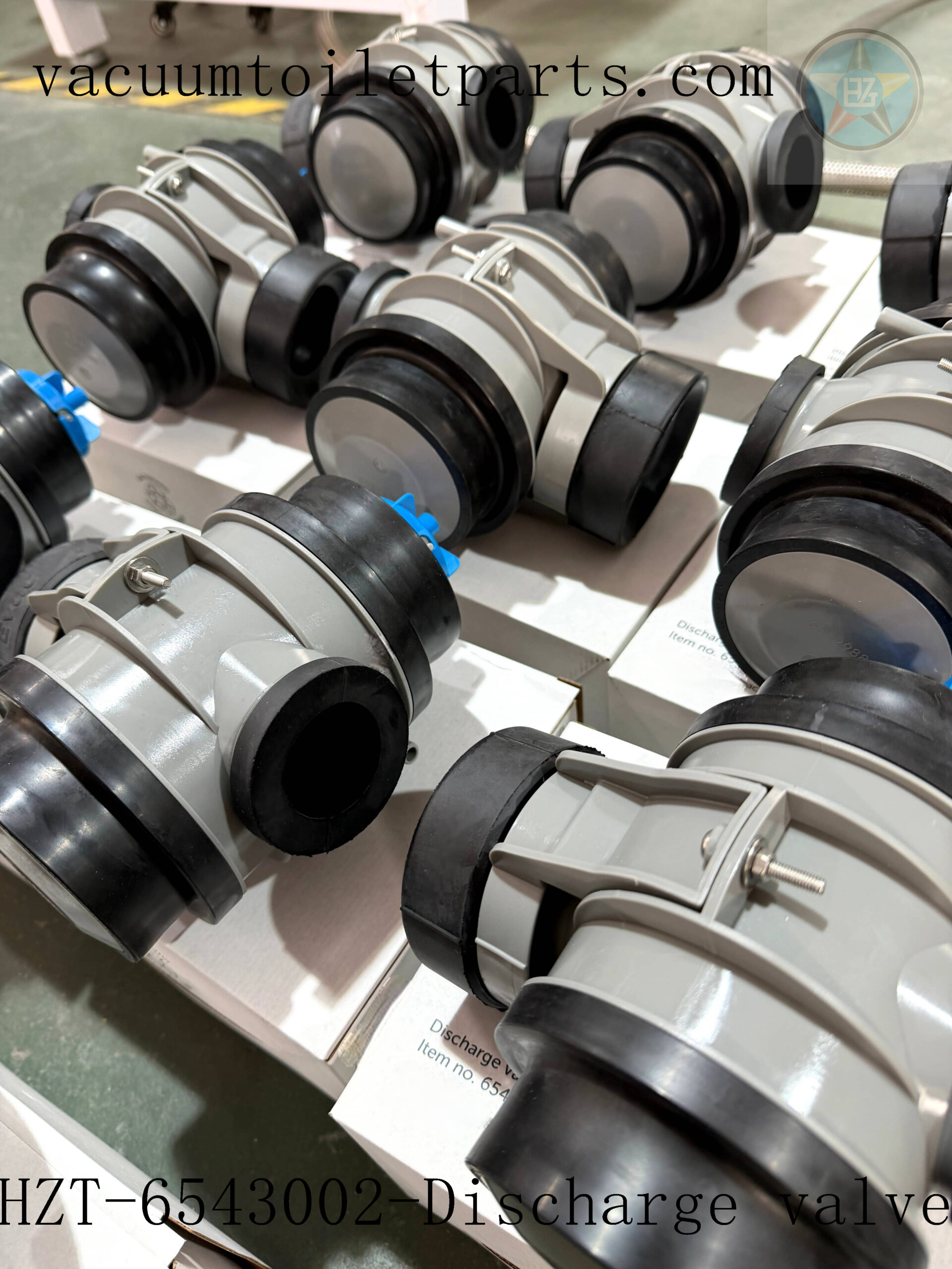 HZT-6543002 discharge valve installed in marine vacuum toilet system